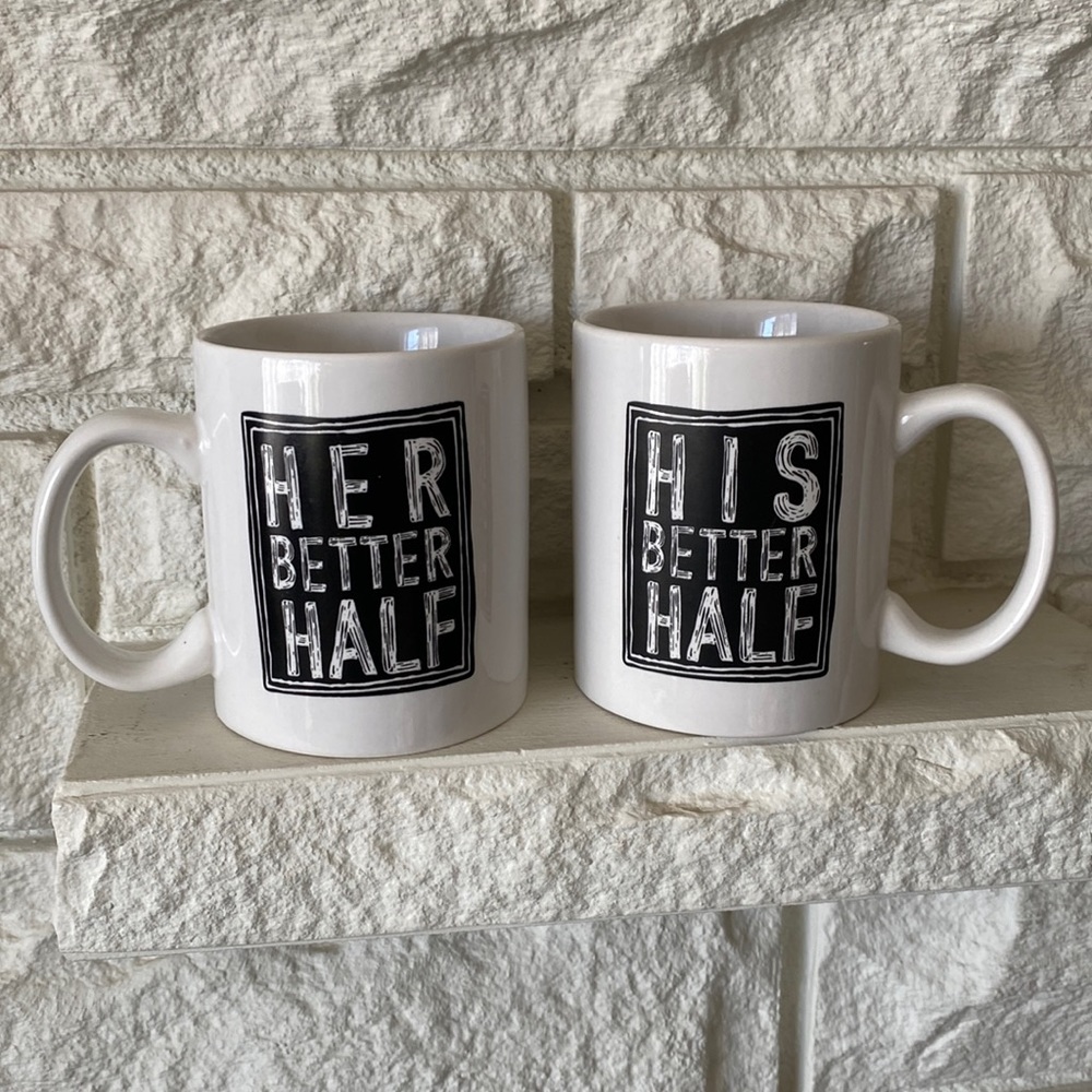 🖤His & Her Better Half Mugs